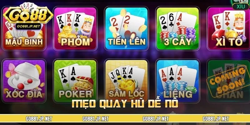 Game bài GO88 là lựa chọn lý tưởng đê thỏa mãn đam mê cá cược