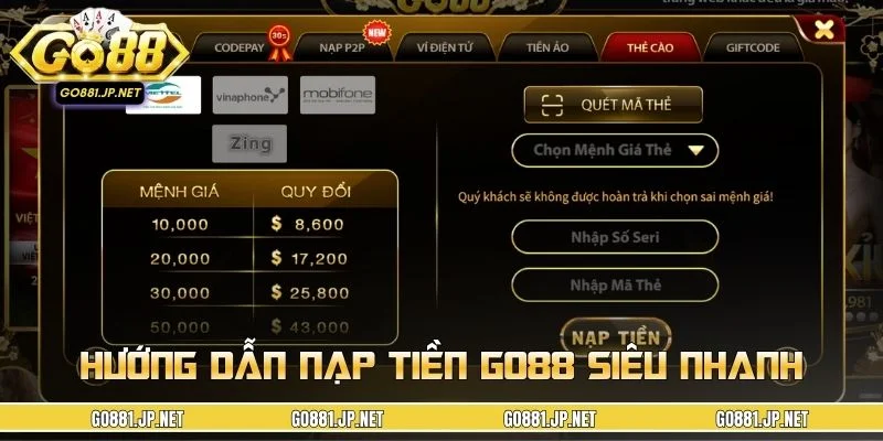 Hướng dẫn người mới quy trình nạp tiền vào tài khoản